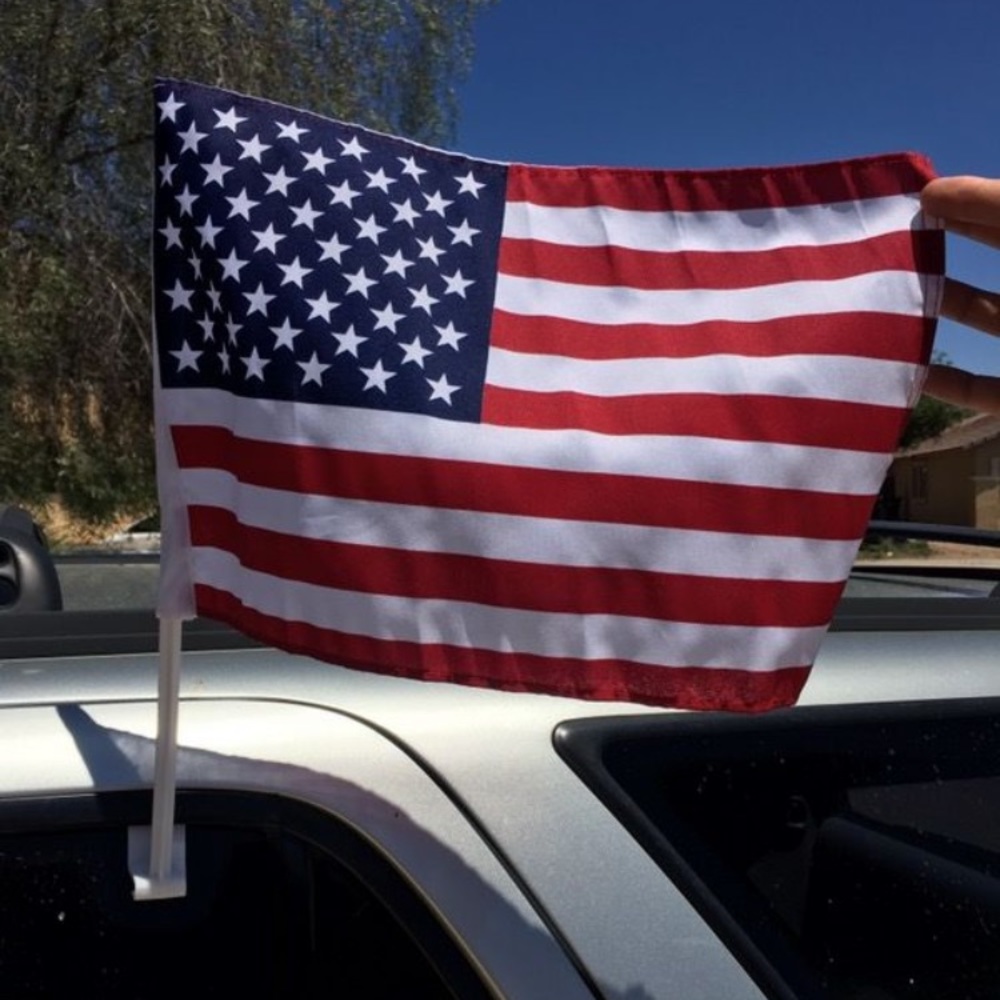COPY - American flag, Vehicle window flags
